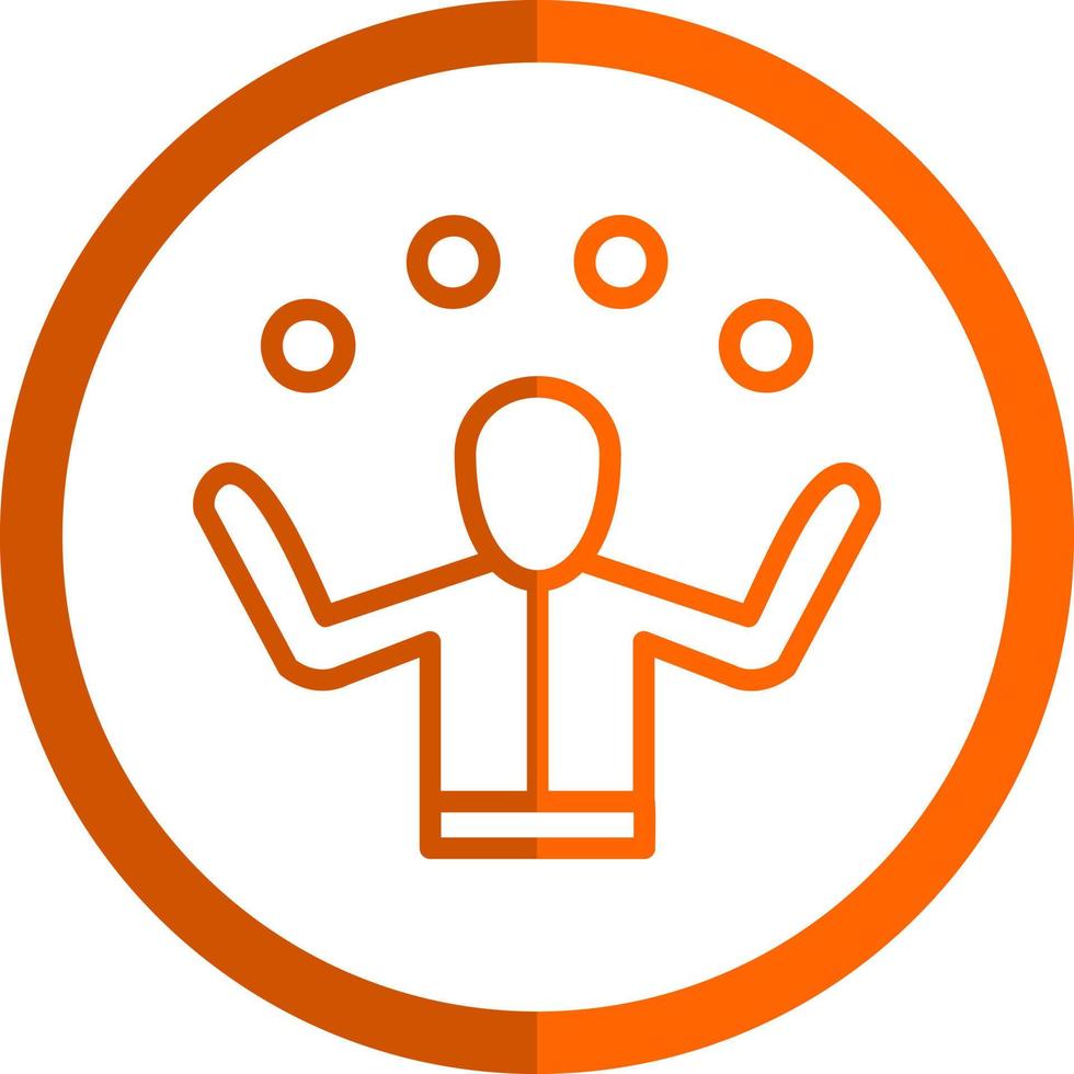 Juggling Vector Icon Design