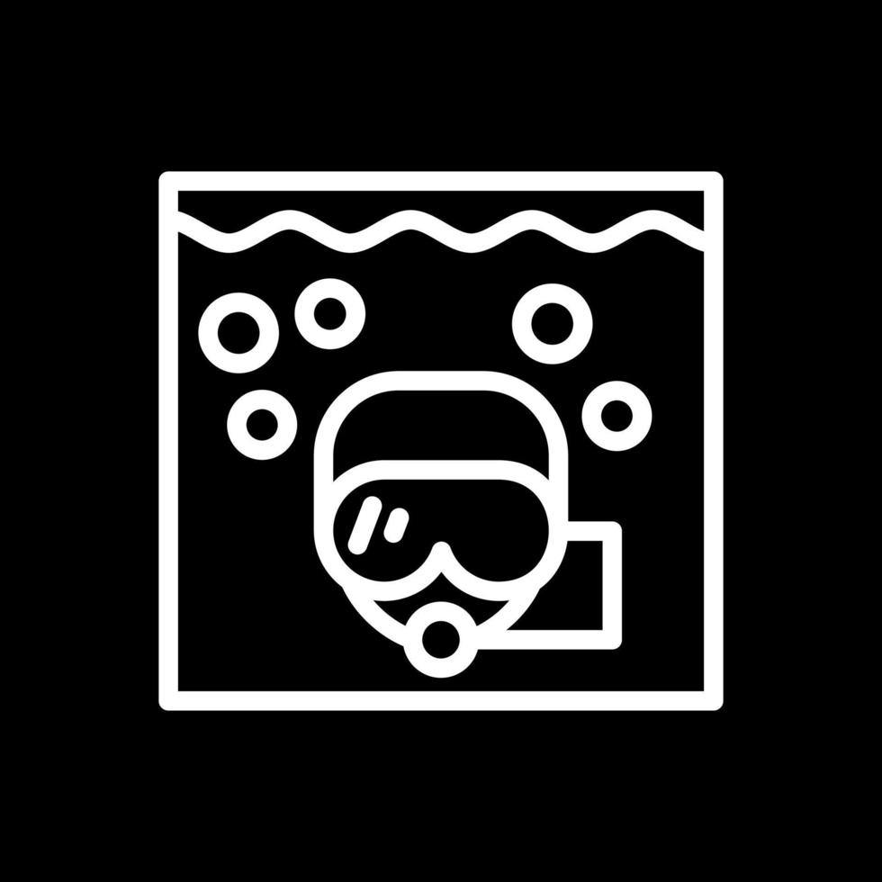 diseño de icono de vector de snorkel