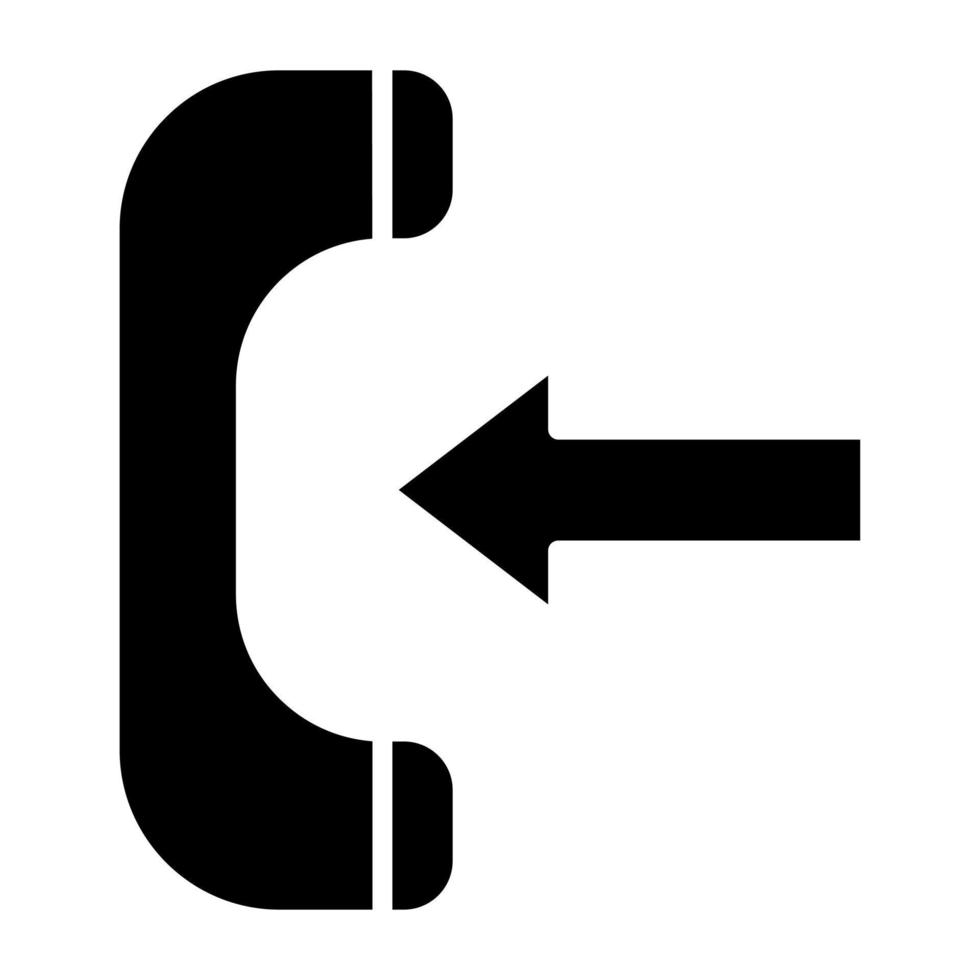 Incoming Call Icon Style vector