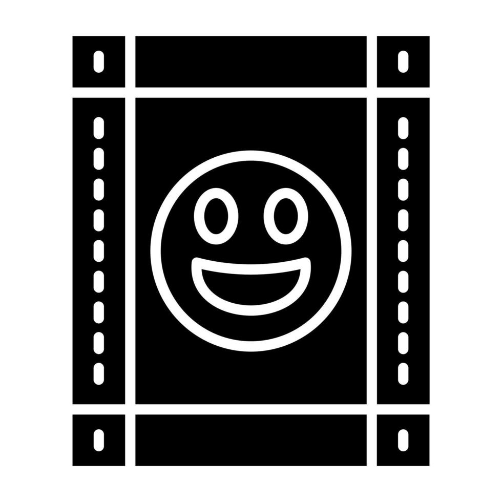 comedia película icono estilo vector