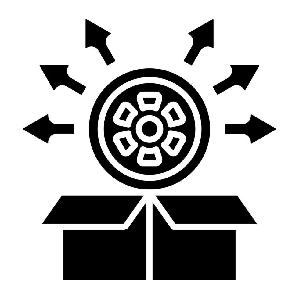 Distribution Icon Style vector