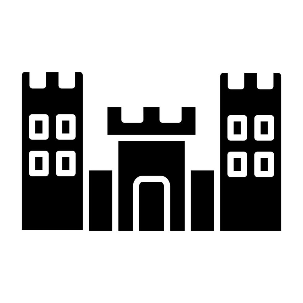 Castle Toy Icon Style vector