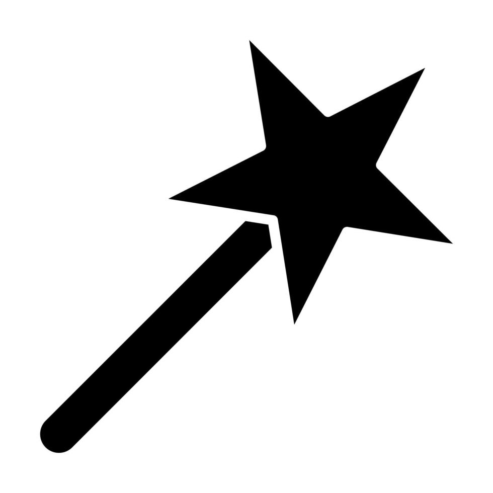 Magic Stick Icon Style vector