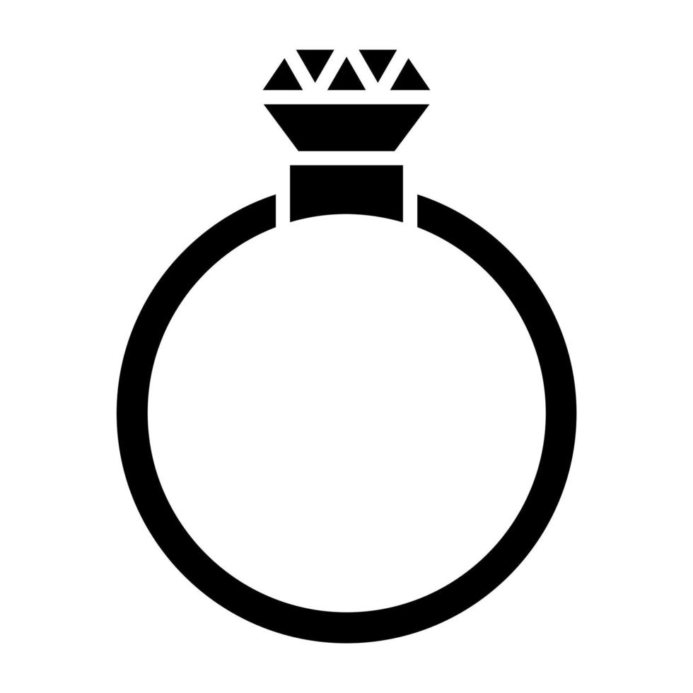 anillos icono estilo vector