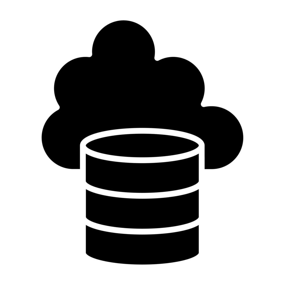 Cloud Storage Icon Style vector