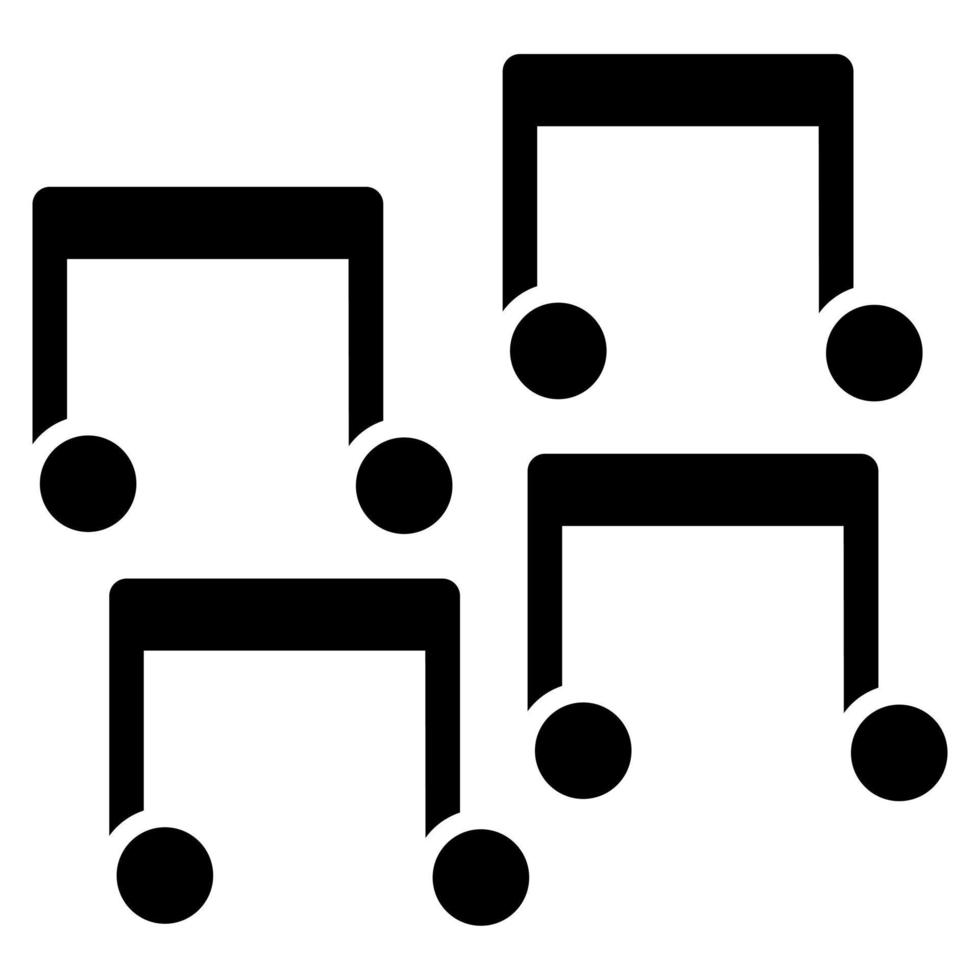 Music Notes Icon Style vector