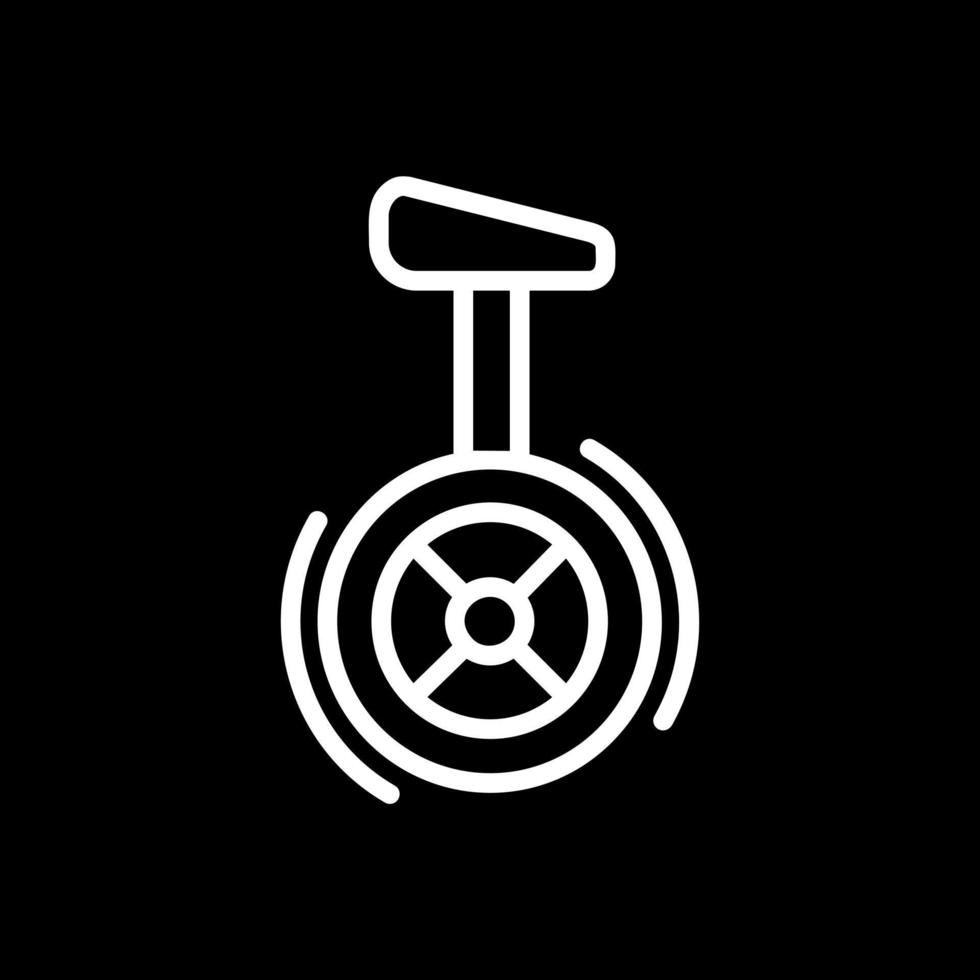 Unicycle Vector Icon Design