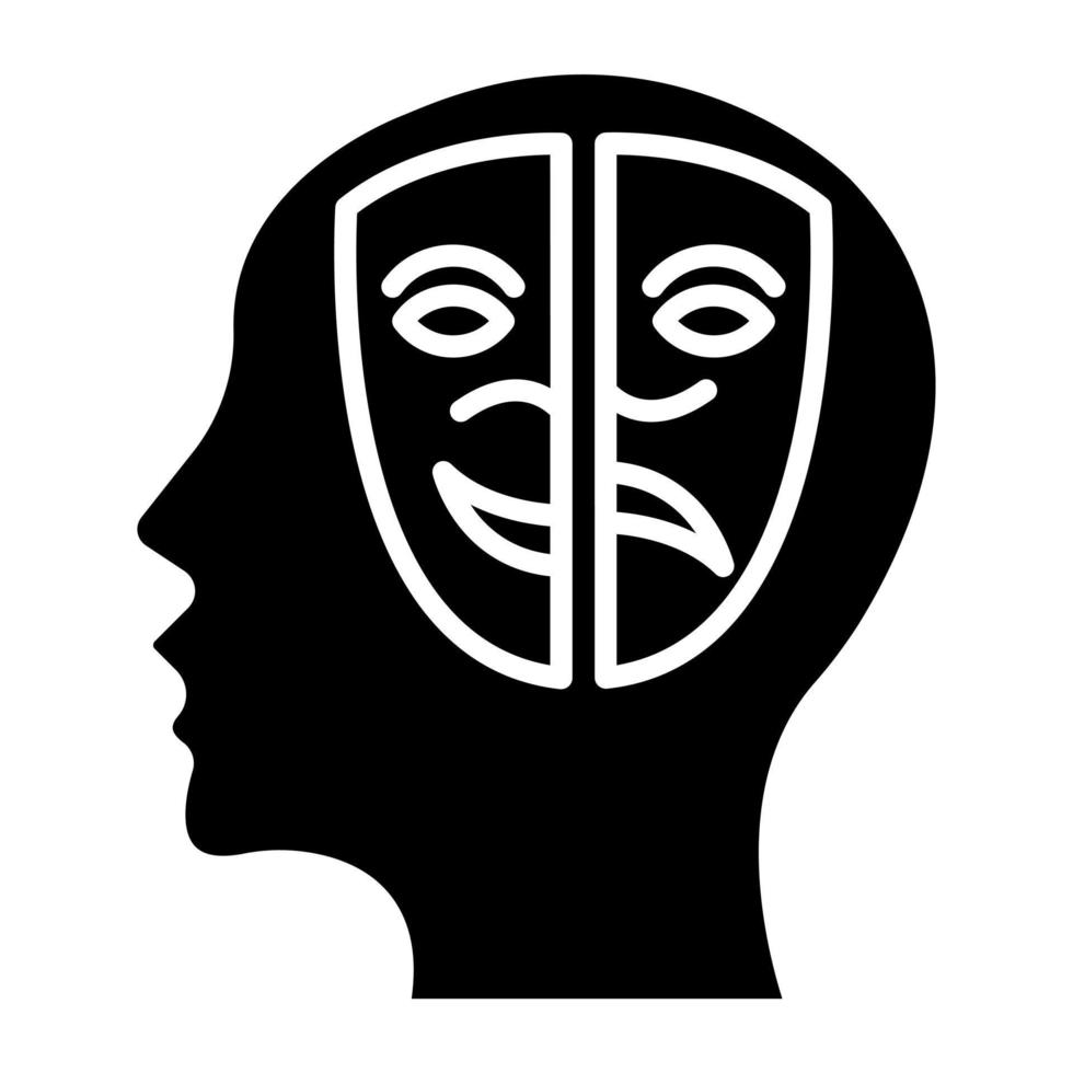 Personality Disorder Icon Style vector