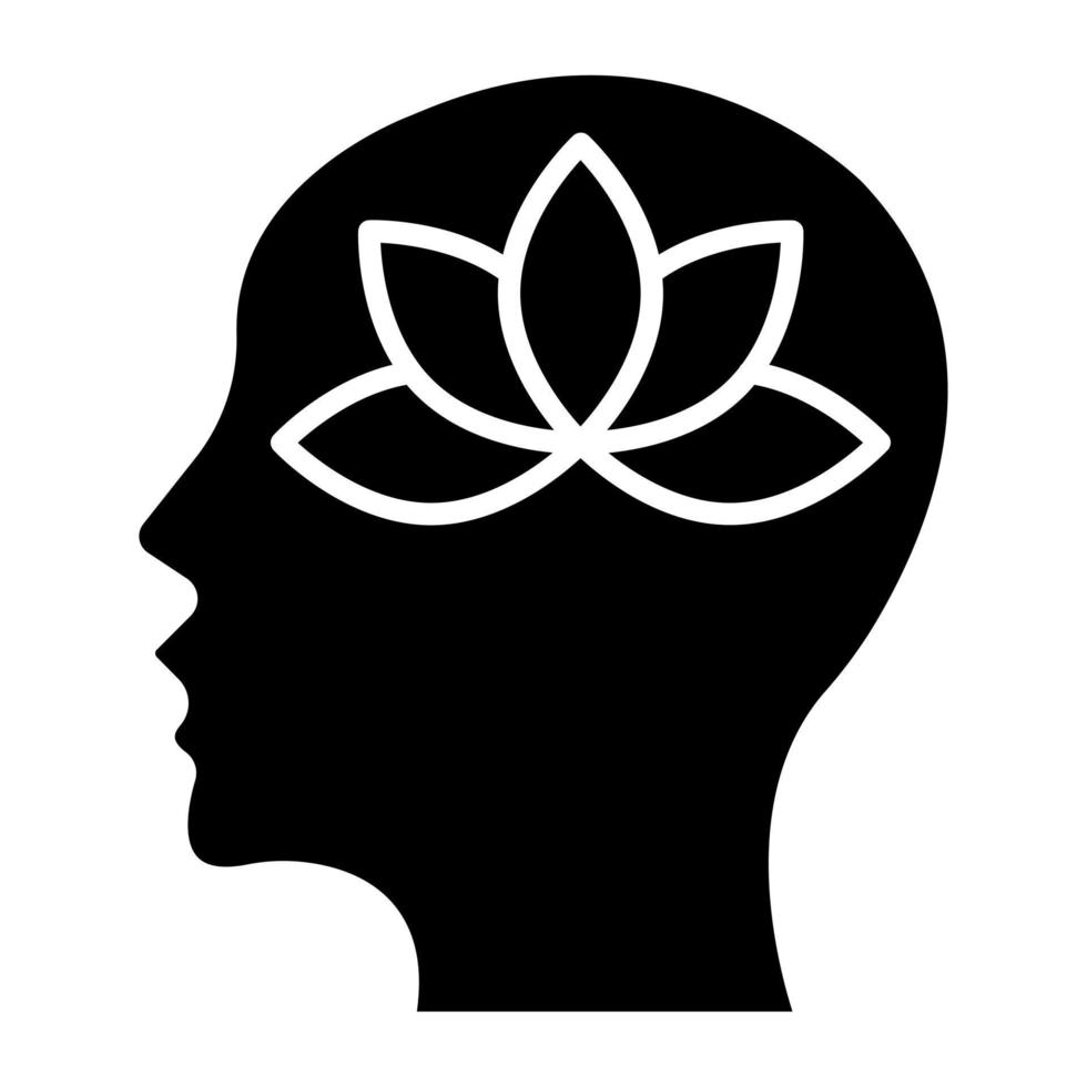 Meditation Icon Style vector