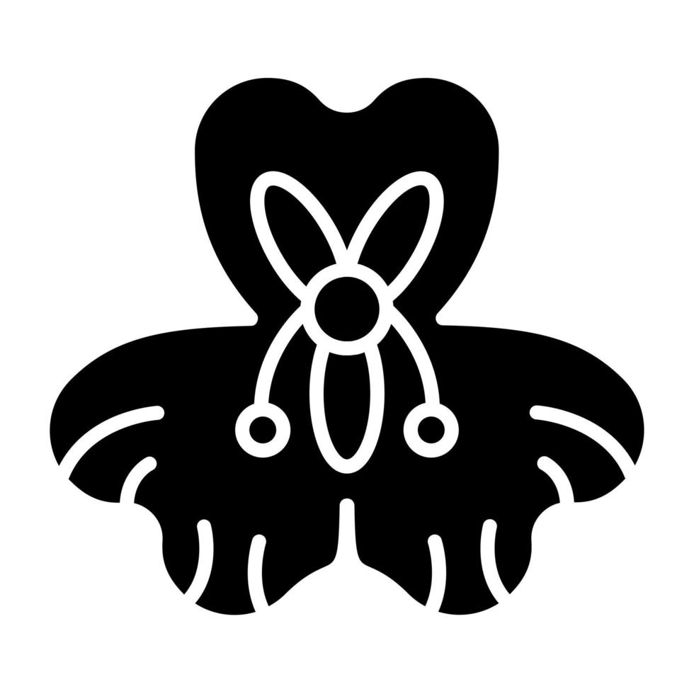 Alstroemeria Icon Style vector