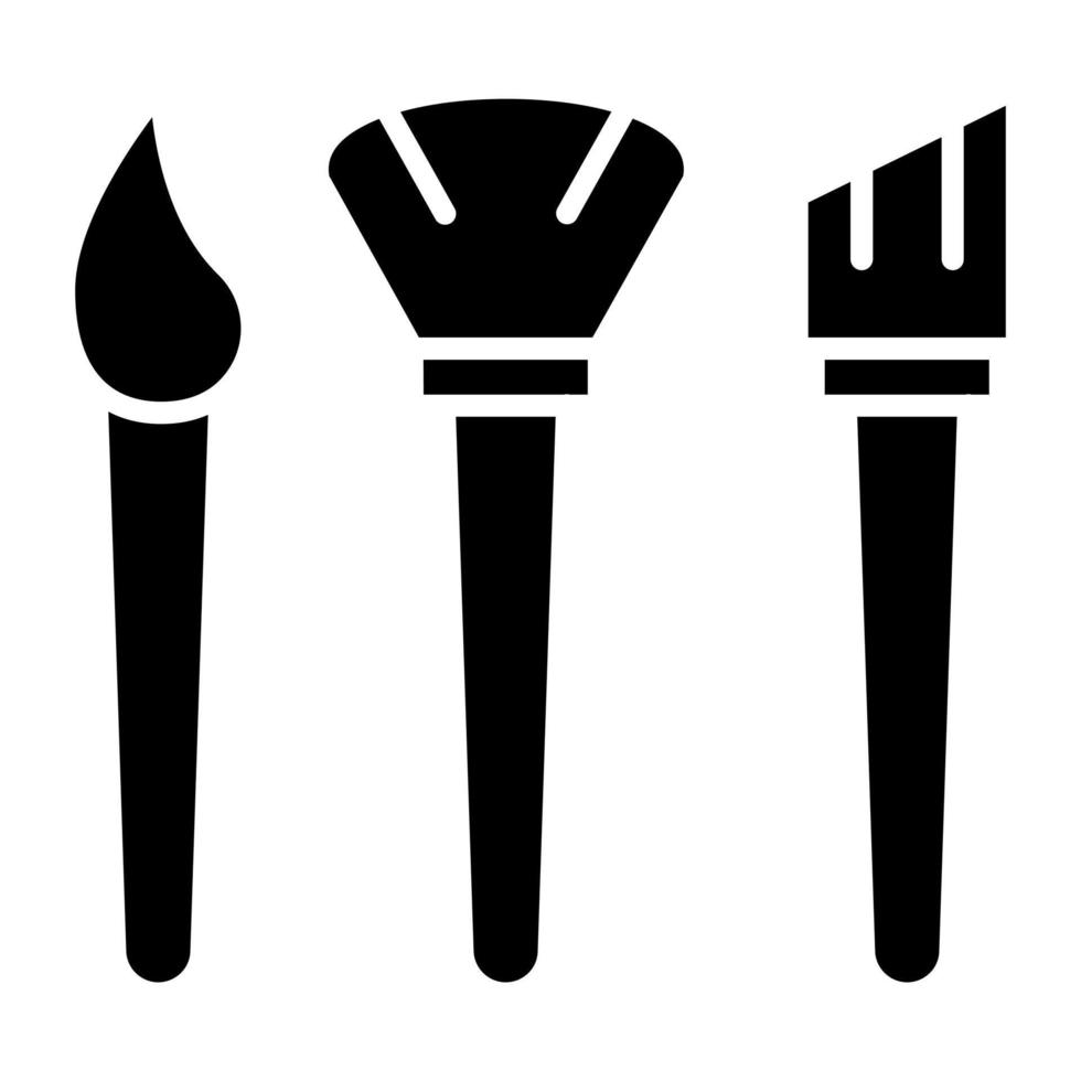 Brushes Icon Style vector