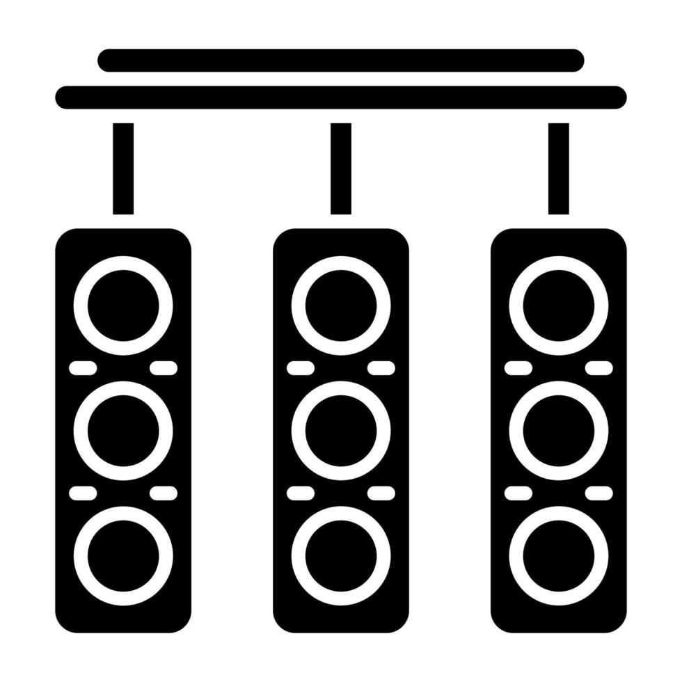 Race Lights Icon Style vector