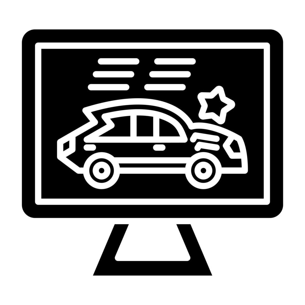 Race Screen Icon Style vector