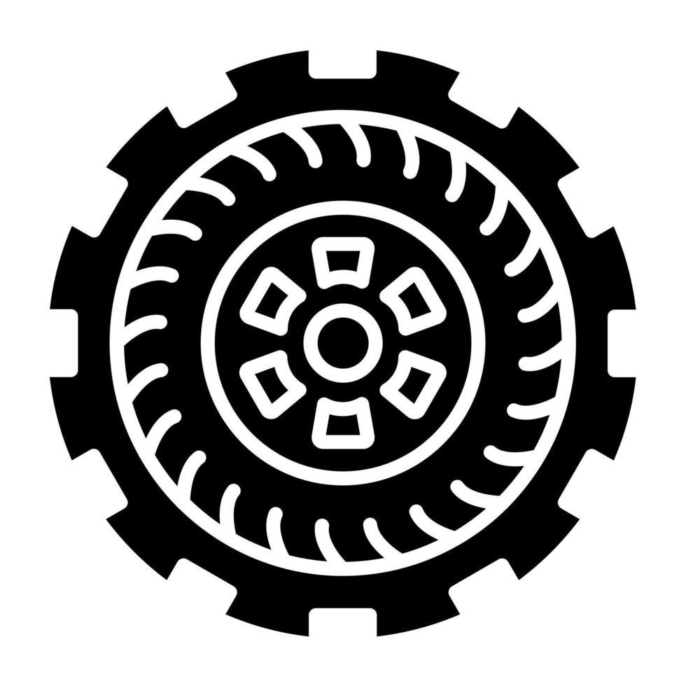 Tire Icon Style vector