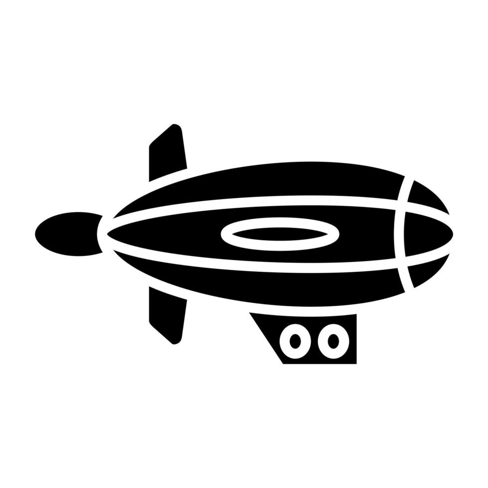 dirigible icono estilo vector