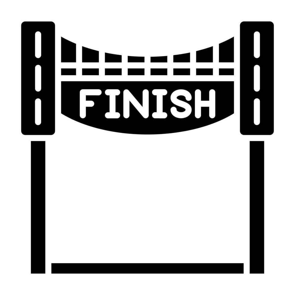 Finish Line Icon Style vector