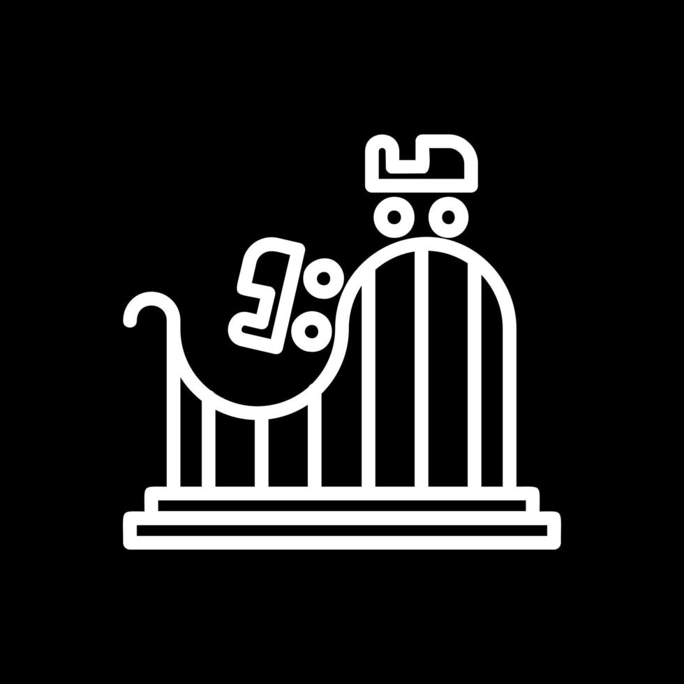 Roller Coaster Vector Icon Design