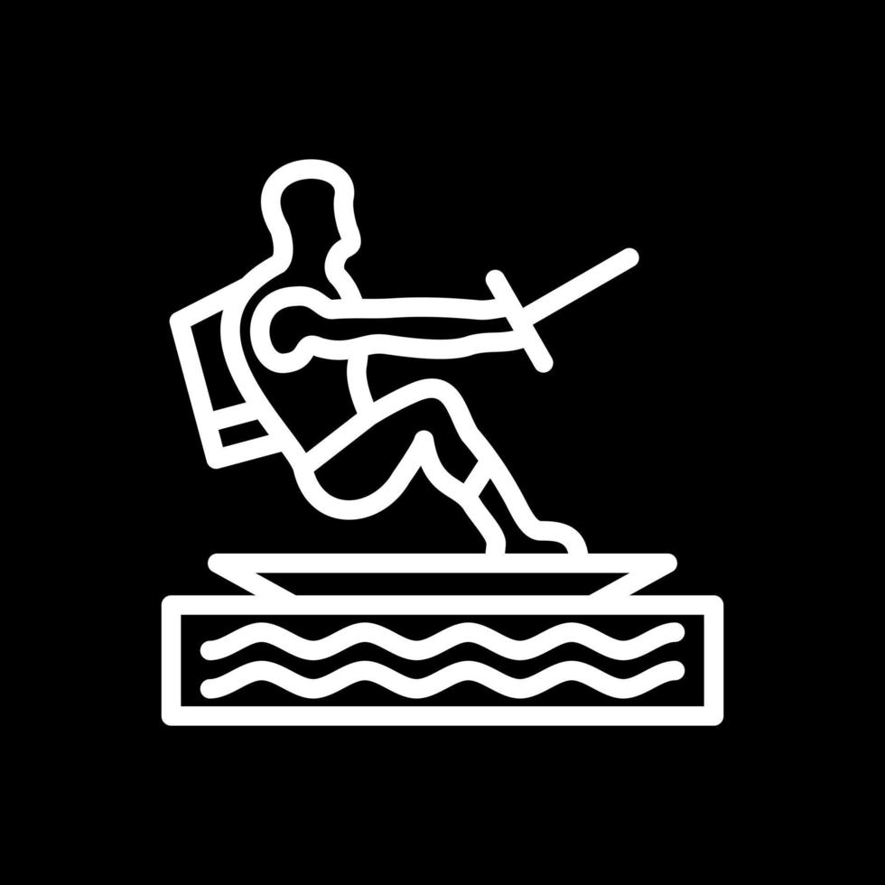 Water Skiing Vector Icon Design