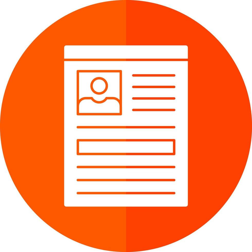 Curriculum Vector Icon Design