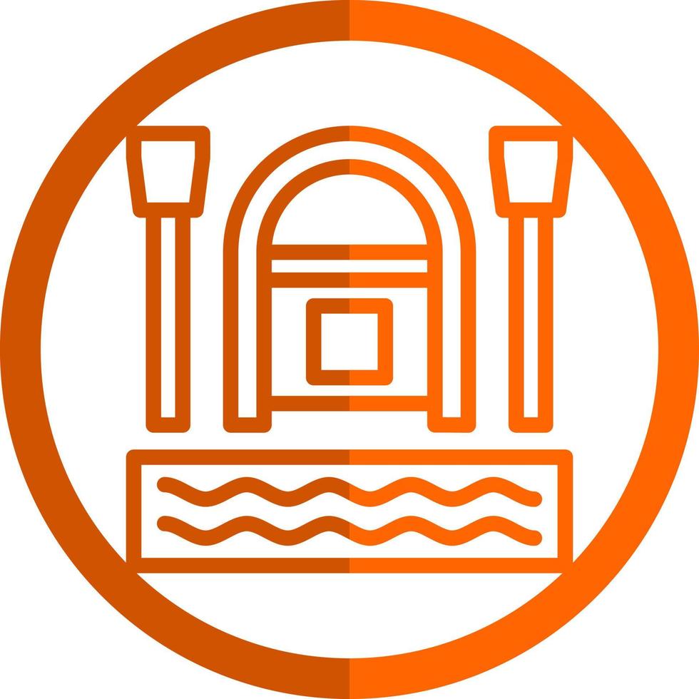 Rafting Vector Icon Design