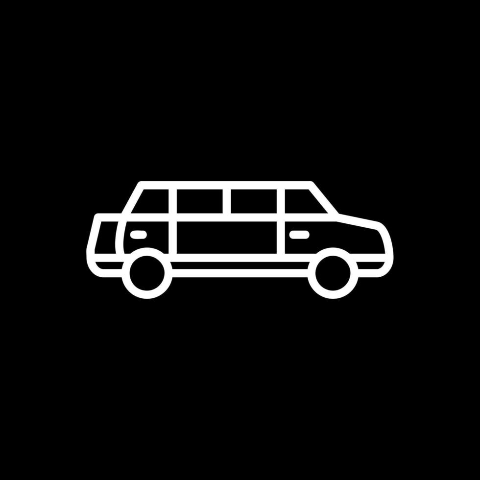 Limousine Vector Icon Design