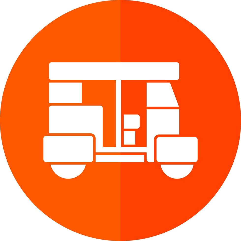 Rickshaw Vector Icon Design