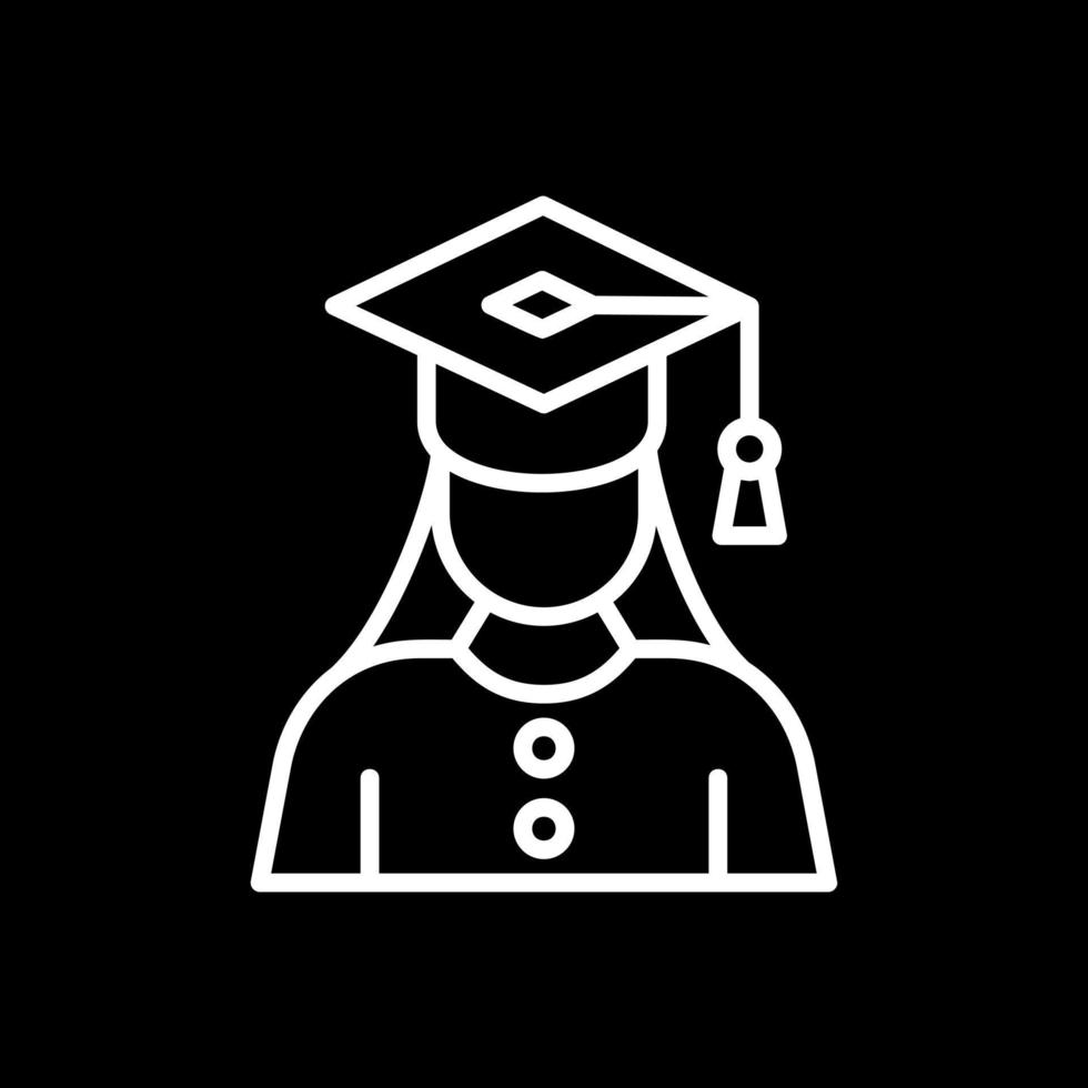 diseño de icono de vector de mujer graduada