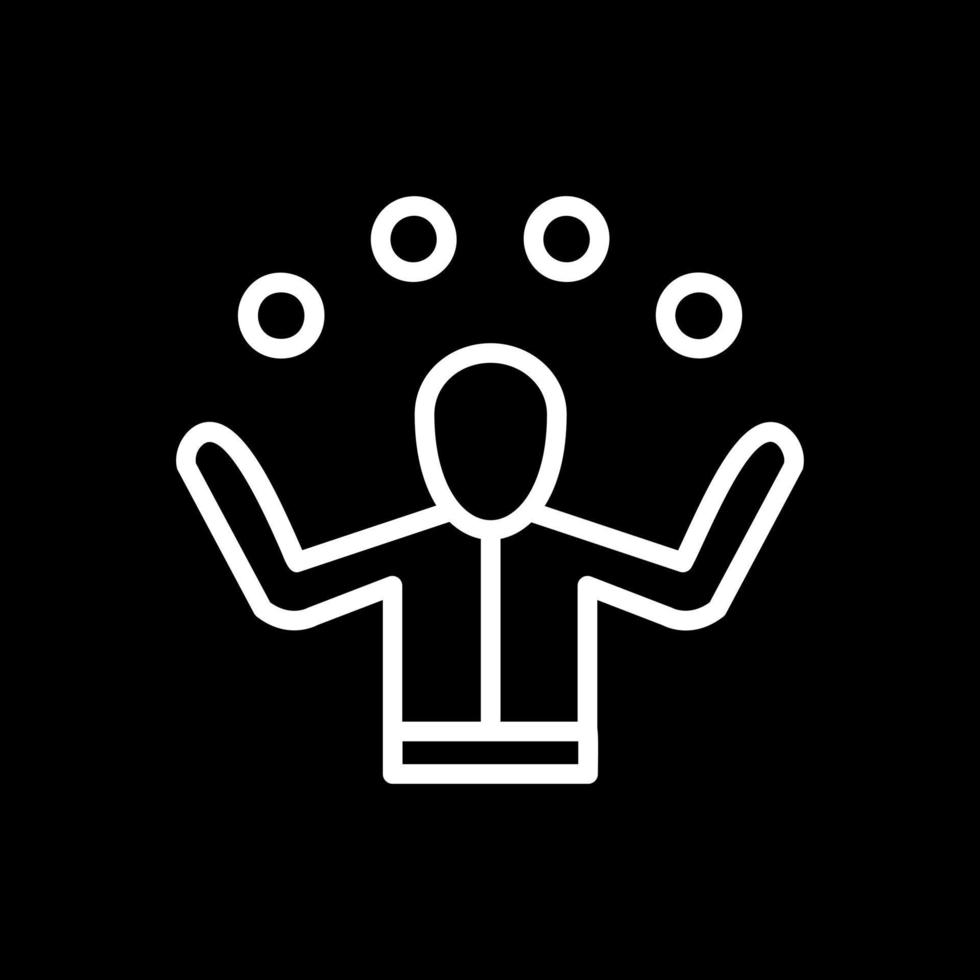 Juggling Vector Icon Design