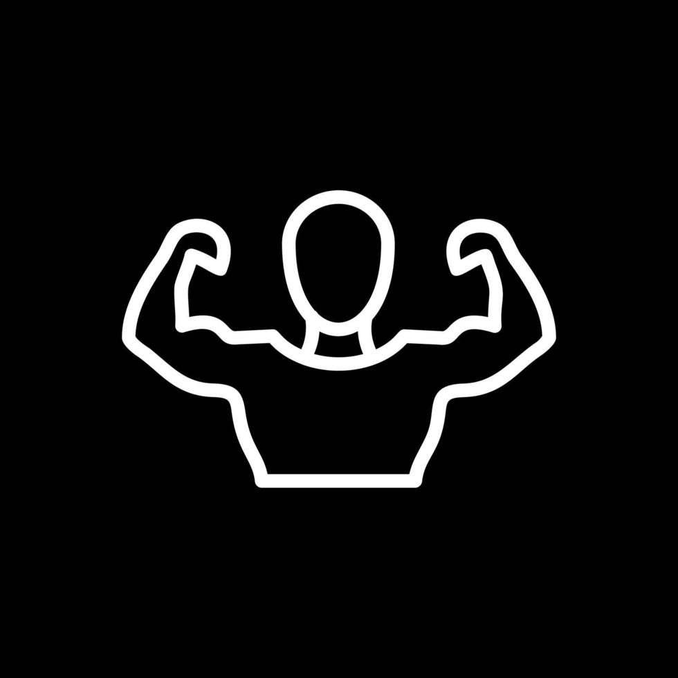 diseño de icono de vector de hombre musculoso
