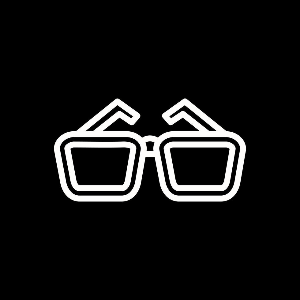 diseño de icono de vector de gafas