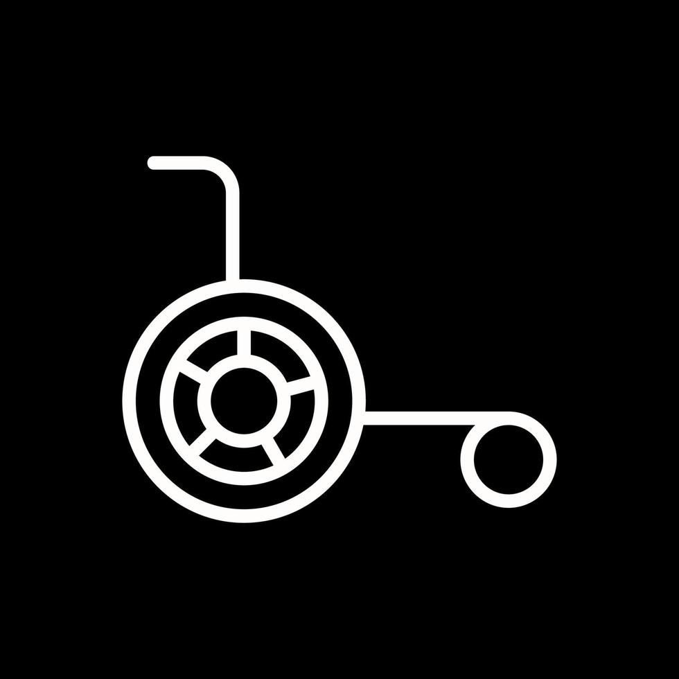 Wheelchair Vector Icon Design