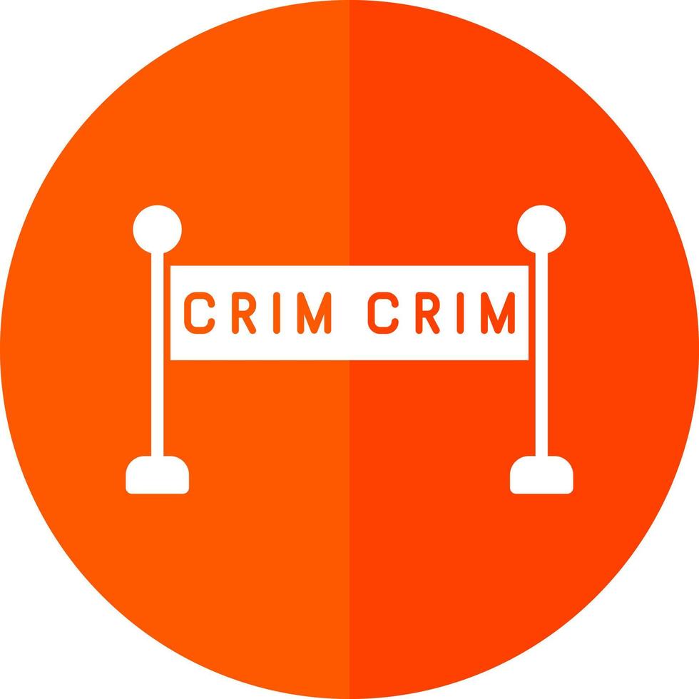 Crime Scene Vector Icon Design