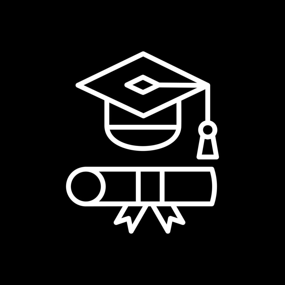 diseño de icono de vector de toga de graduación