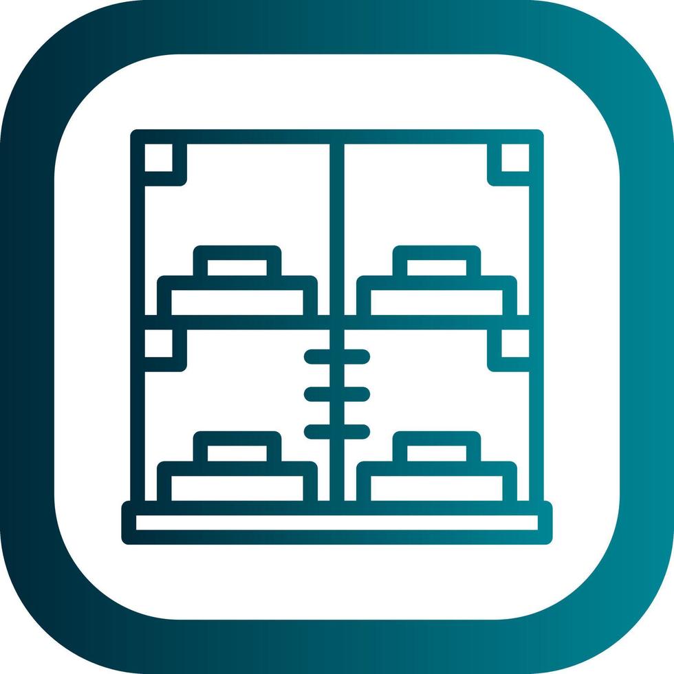 Capsule Hotel Vector Icon Design