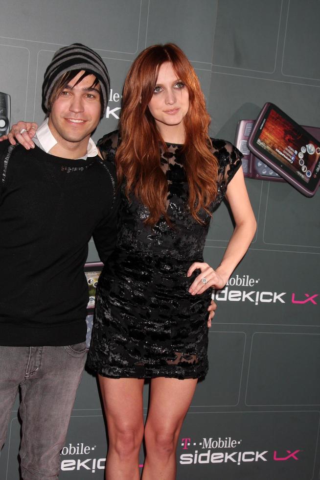 Pete Wentz  Ashlee Simpson Wentz  arriving at the  TMobile Sidekick LX Launch Event at  Paramount Studios inin Los Angeles CA on May 14 2009 2009 photo
