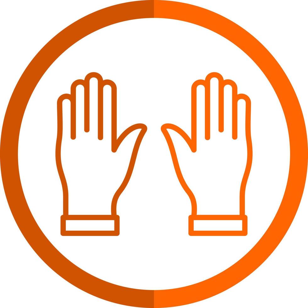 Hands Up Vector Icon Design