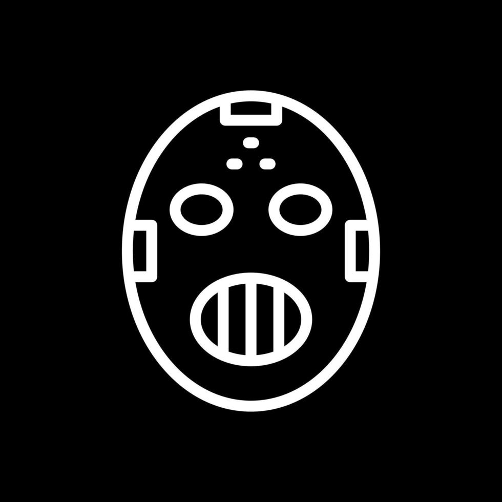 Hockey Mask Vector Icon Design