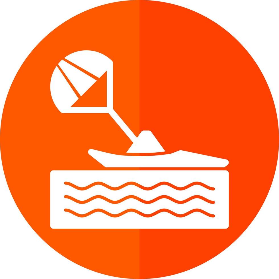 Parasailing Vector Icon Design