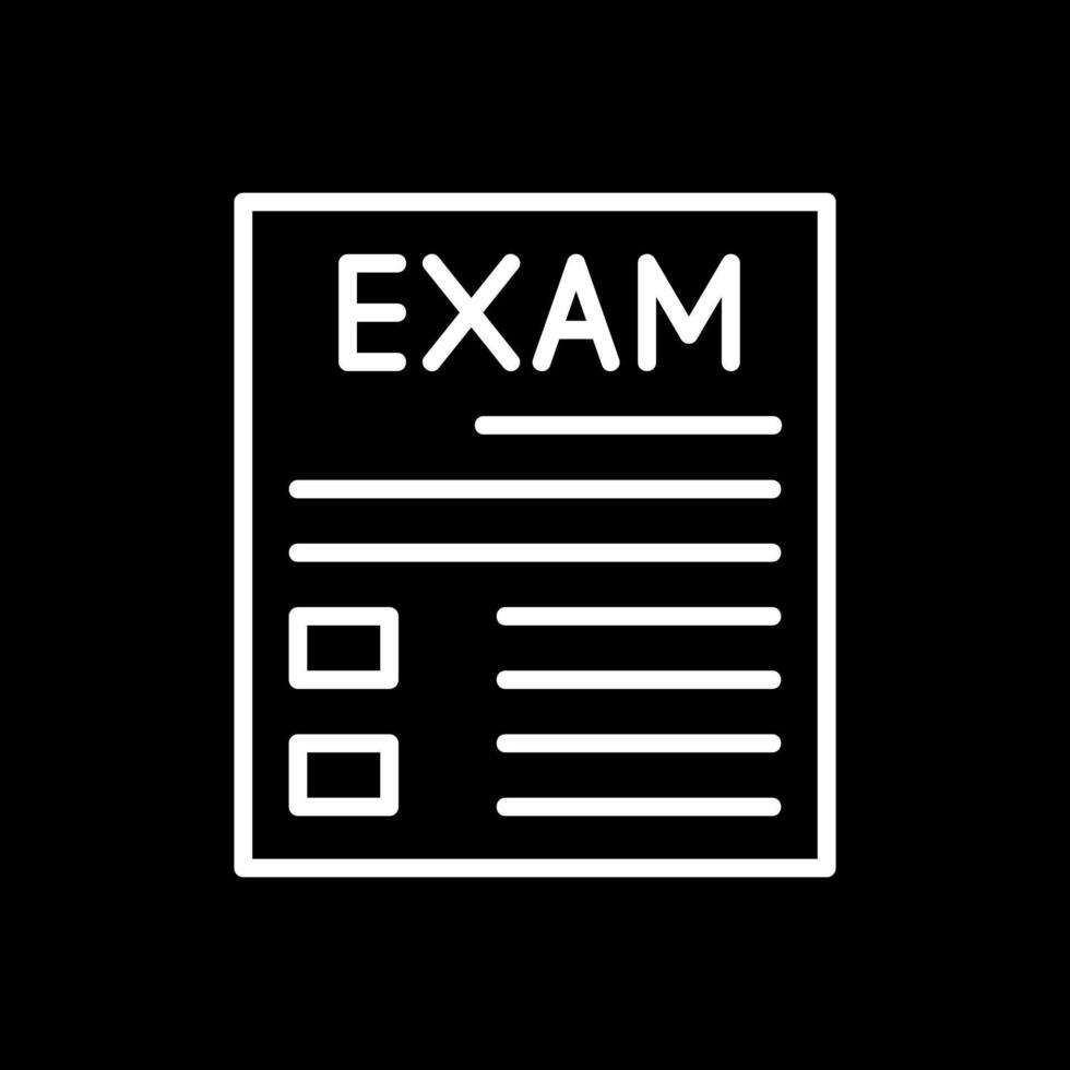 diseño de icono de vector de examen