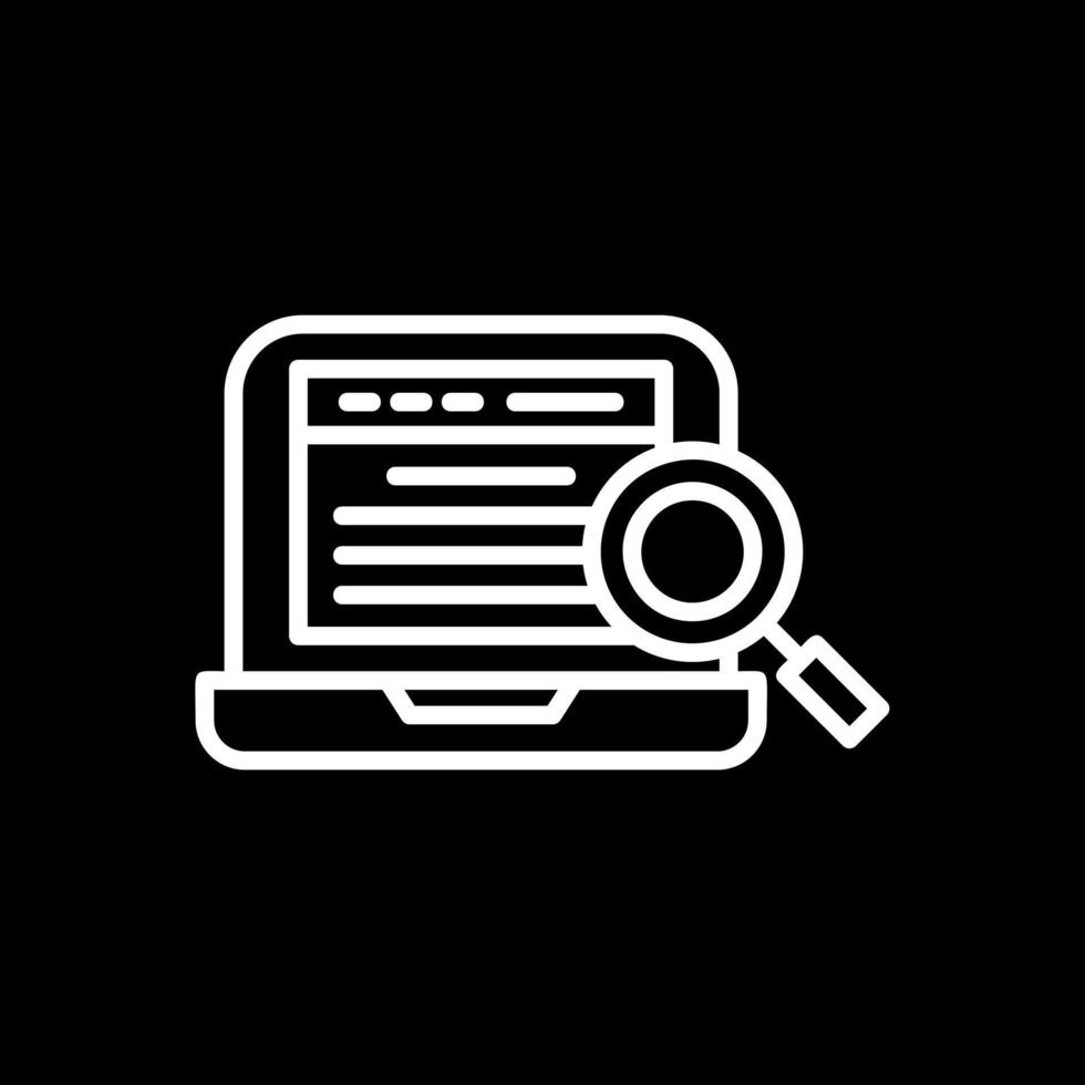 Online Search Vector Icon Design