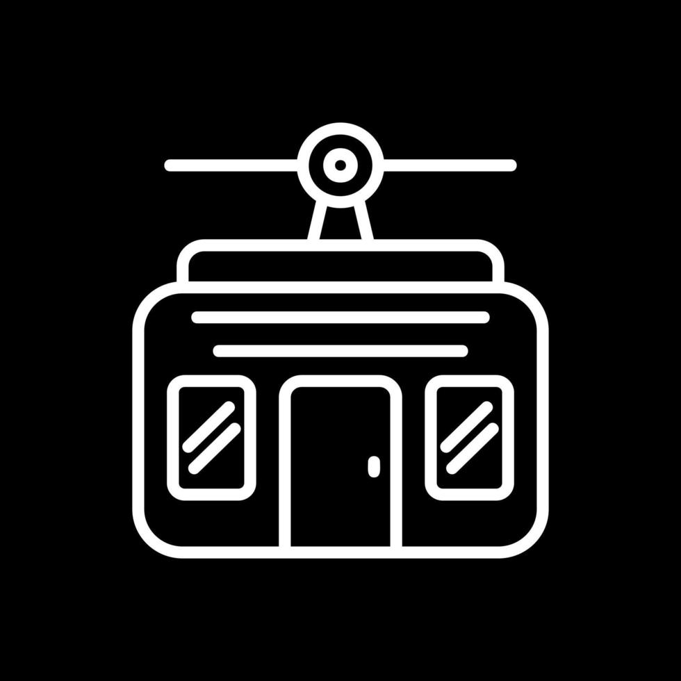 Cable Car Vector Icon Design