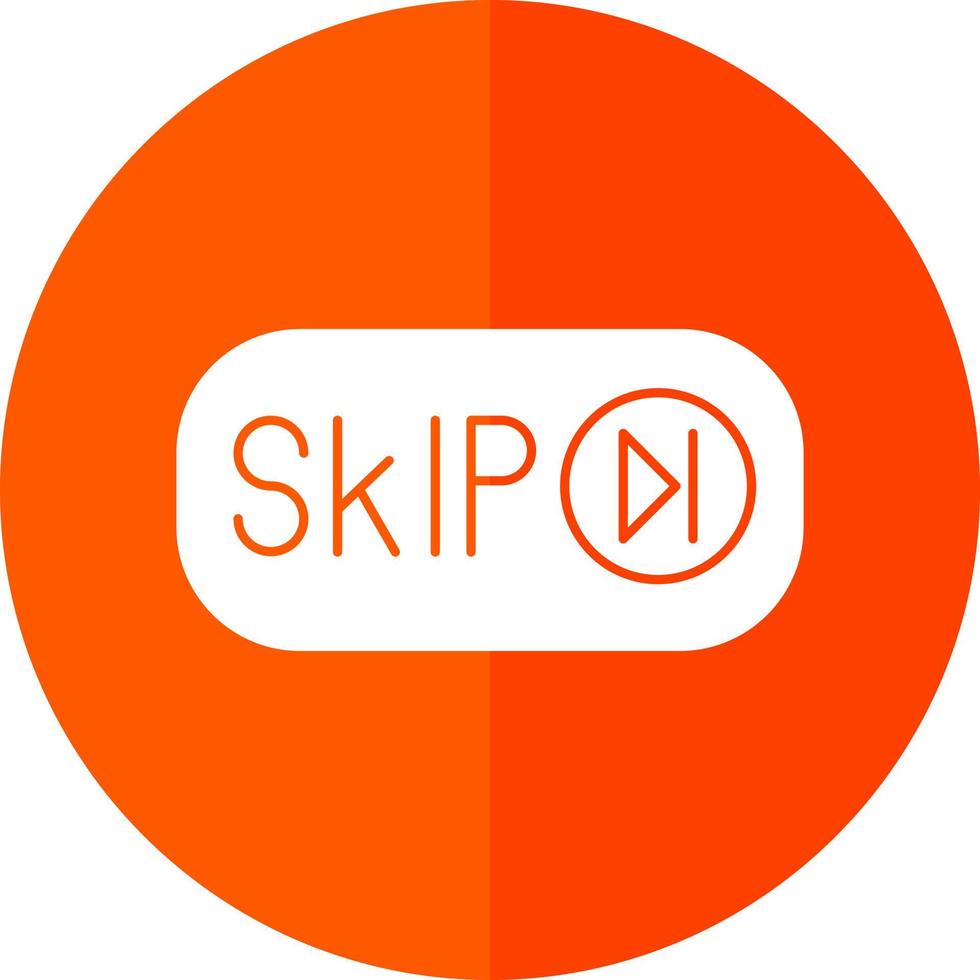 Skip Ad Vector Icon Design