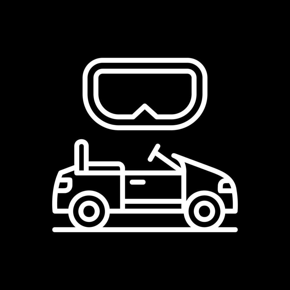 diseño de icono de vector de paseo vr