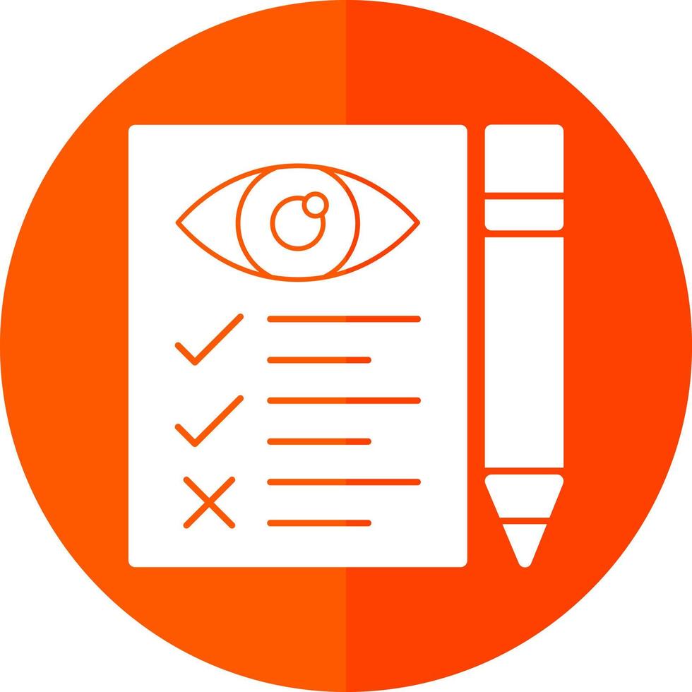 diseño de icono de vector de prueba ocular