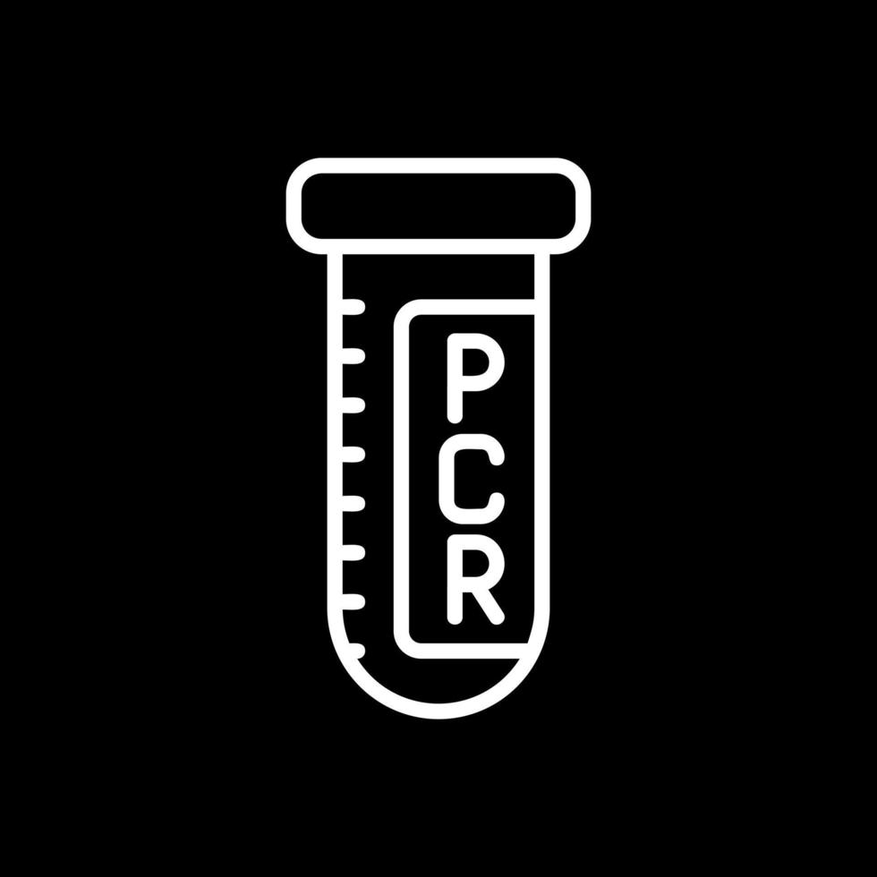 diseño de icono de vector de prueba pcr