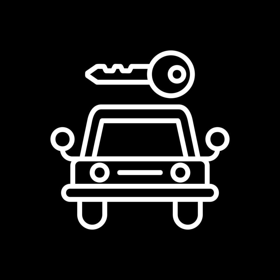 diseño de icono de vector de alquiler de coches