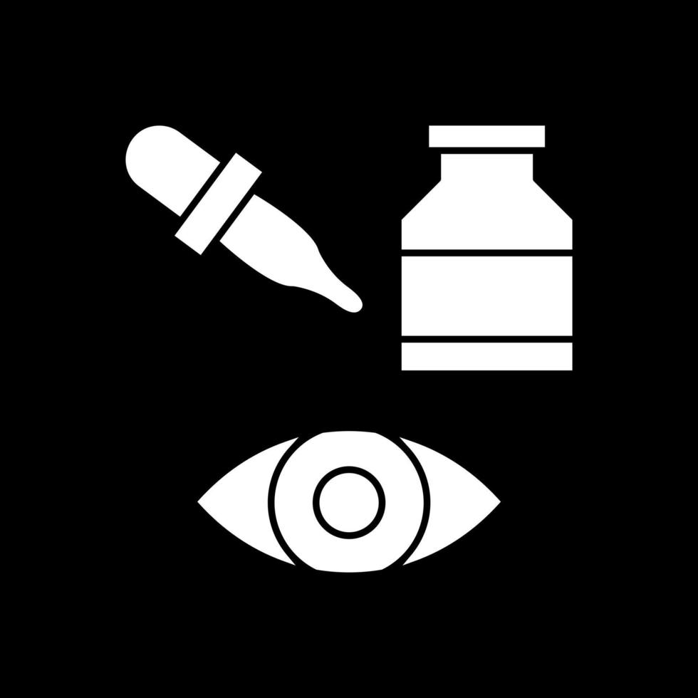 Eye Drops Vector Icon Design