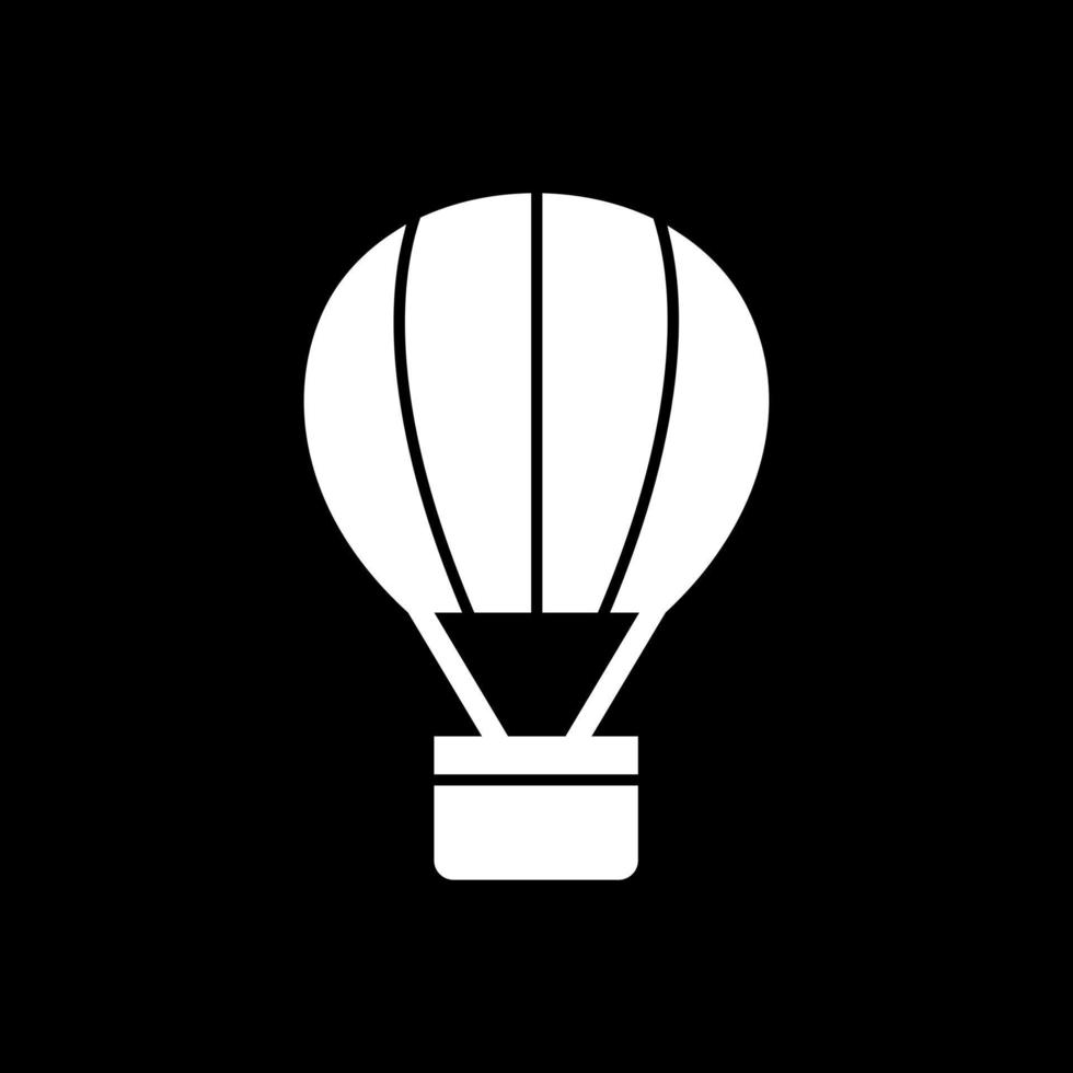 diseño de icono de vector de globo de aire caliente