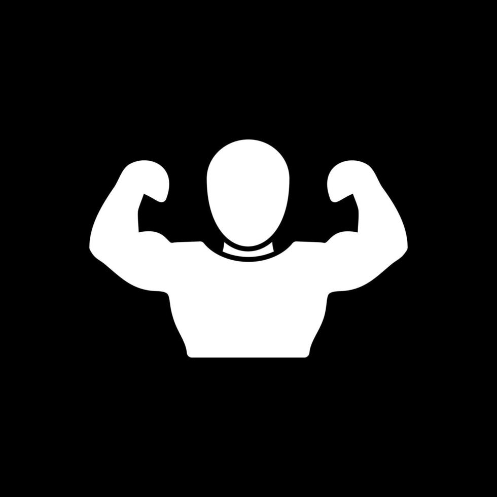 diseño de icono de vector de hombre musculoso