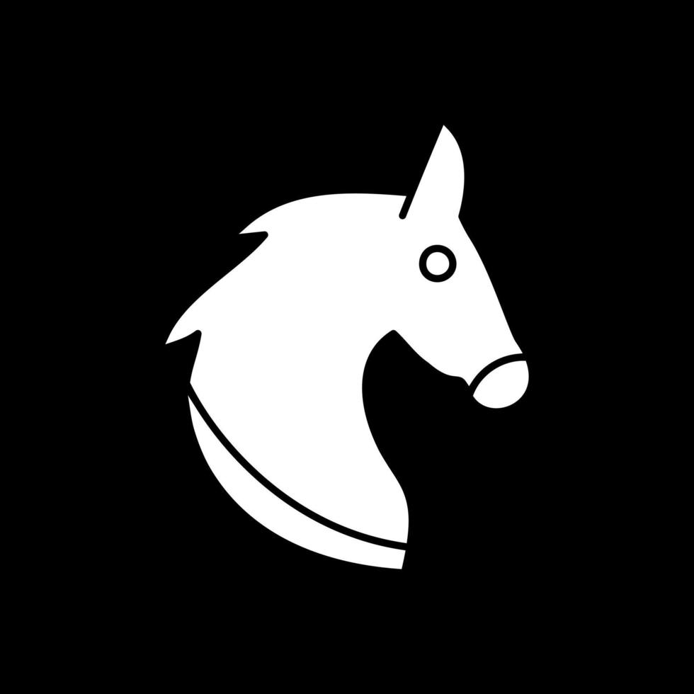 diseño de icono de vector de caballo